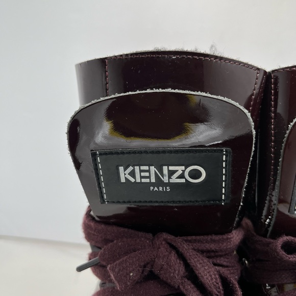 KENZO
Alaska dark red patent leather hiking boots Size 6 EUC - Picture 2 of 5